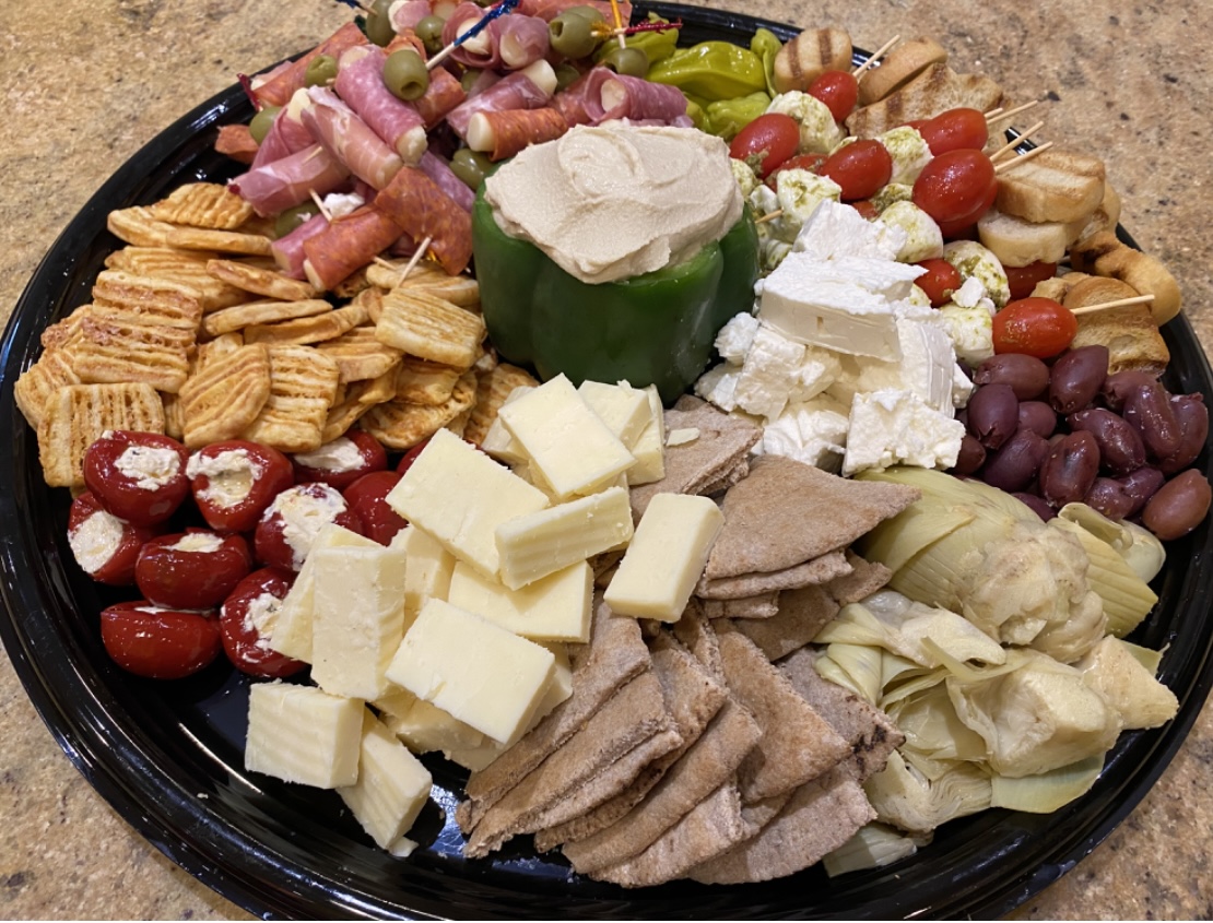 Charcuterie and cheese platter